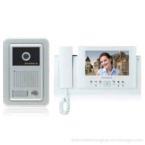 7-inch Video Door Phone with Video and Picture Recording, Rainproof/Anti-riot Outdoor